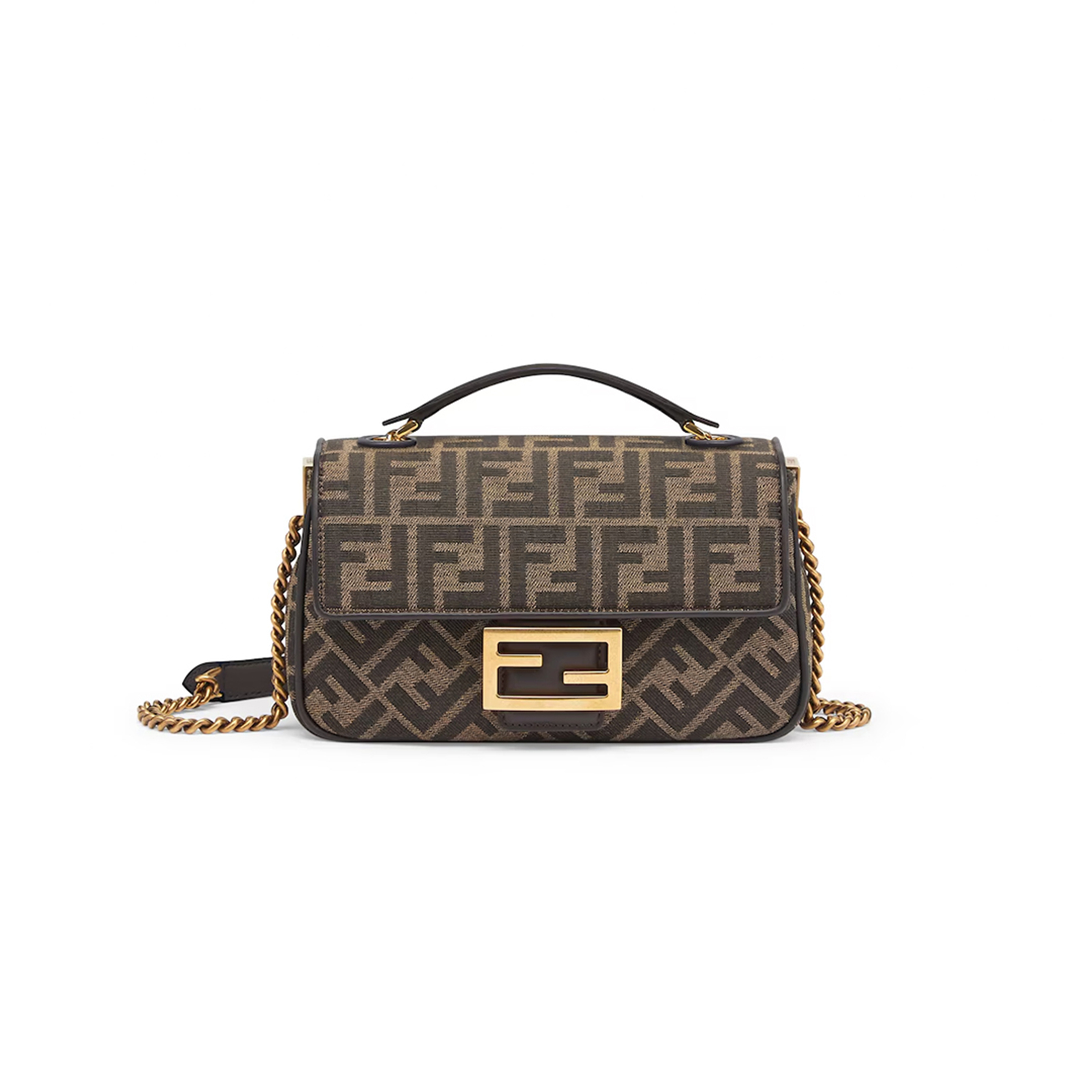 FENDI BAGUETTE CHAIN MIDI 8BR793AKBZF1EM3 (24*14.5*7cm)